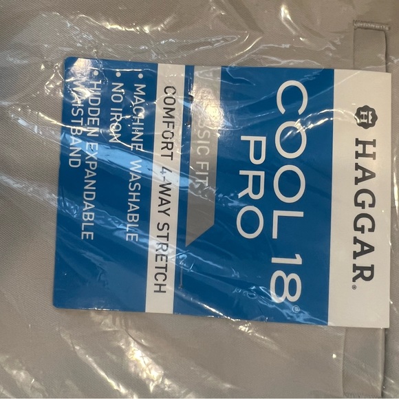 Haggar Cool 18 Pro Pant - Color: String (38WX31L) - Picture 4 of 6